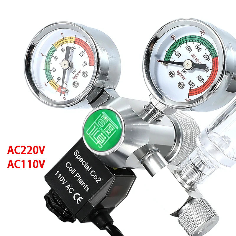 DIY CO2 Regulator for Aquarium – Solenoid Bubble Counter & Pressure Reducing Valve for Fish Tank CO2 Control System