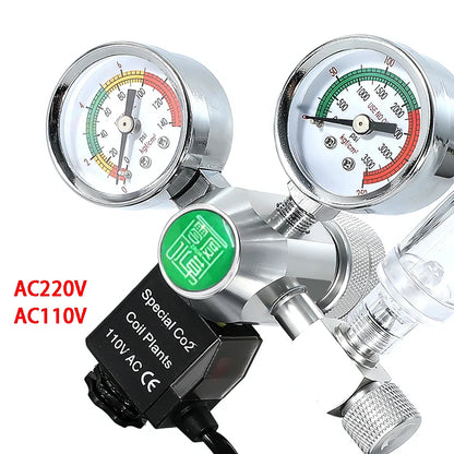 DIY CO2 Regulator for Aquarium – Solenoid Bubble Counter & Pressure Reducing Valve for Fish Tank CO2 Control System