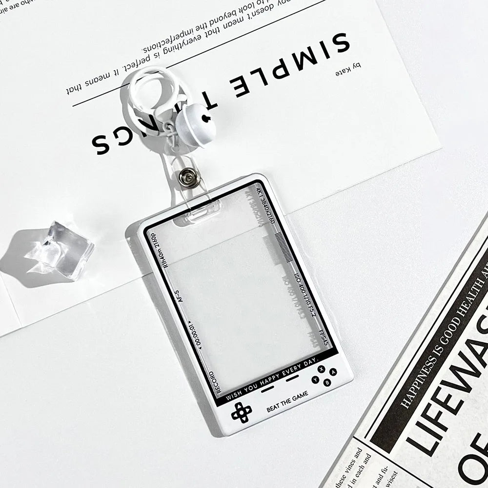 Kpop Card Holder — Fashion Transparent Student ID & Photocard Protector with String for Kids & Idol Fans
