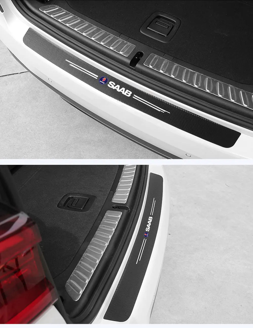 Carbon Fiber Anti-Scratch Scuff Pedal Protector for SAAB 9-3, 9-5 – Car Styling Sticker Accessories