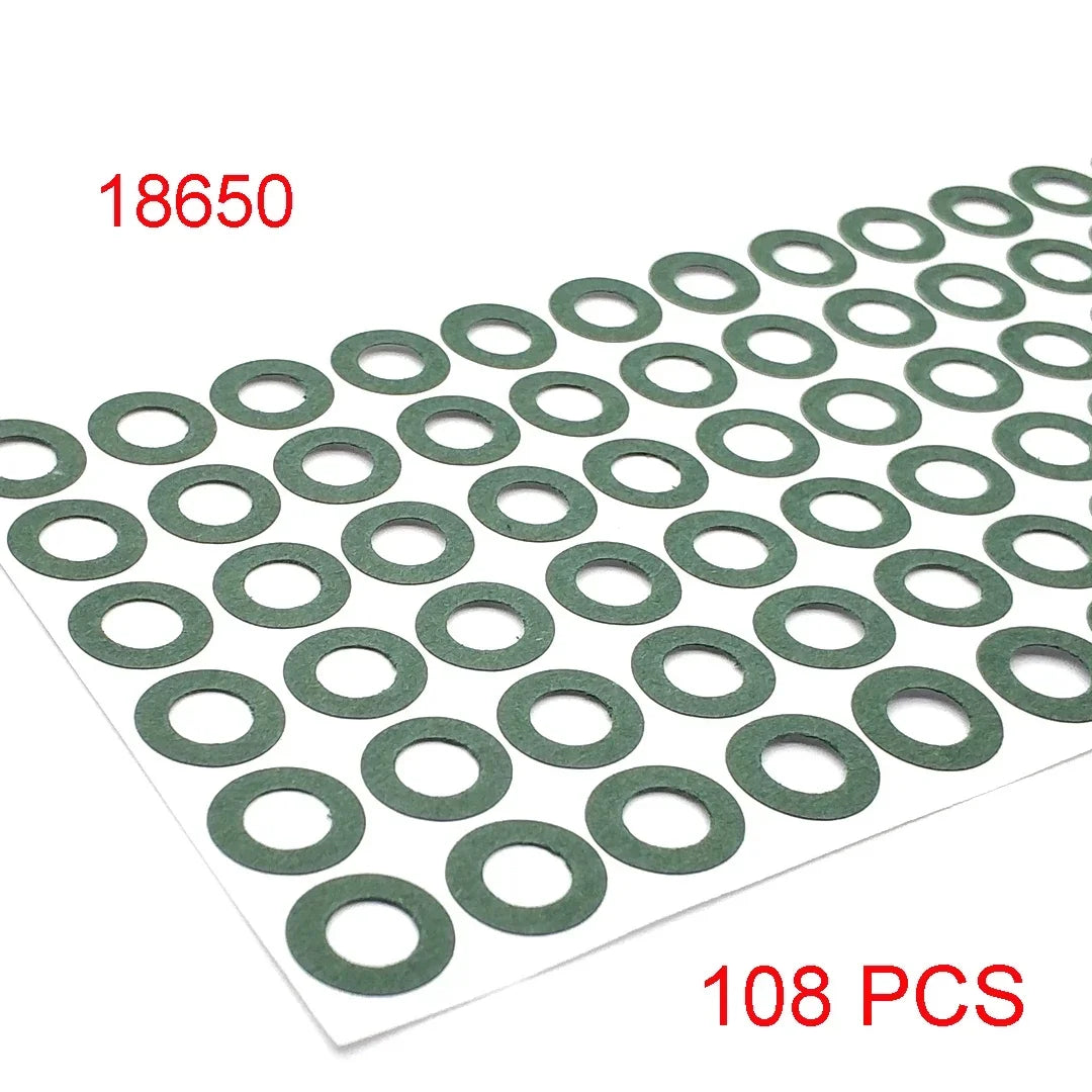 18650/21700/32650 Li-ion Battery Insulation Gasket – Barley Paper Insulating Glue Patch & Electrode Pads for Battery Pack