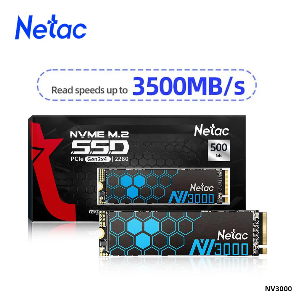 Netac NVMe M.2 SSD with Heatsink – 250GB/500GB/1TB/2TB PCIe 3.0x4 Internal Solid State Drive for Laptop & Desktop PC Upgrade