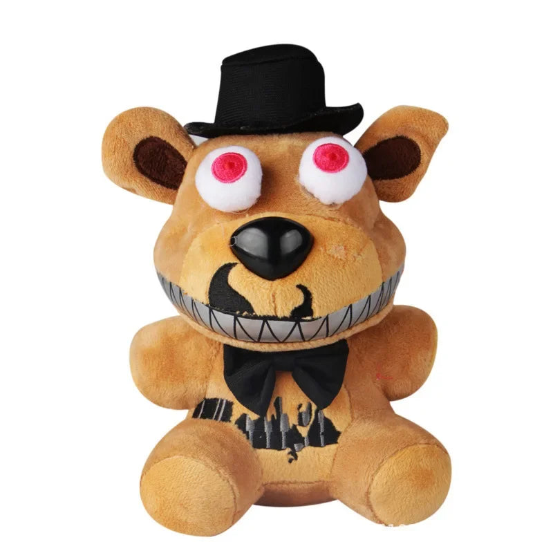 Five Nights at Freddy’s Plush Toy Set – Cute FNAF Stuffed Dolls Bonnie, Bear, Foxy & Freddy for Kids Gift