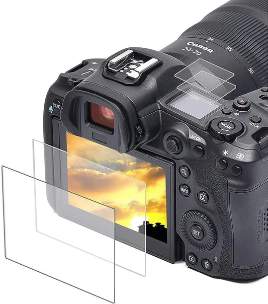 Tempered Glass Screen Protector for Canon EOS R100, R50, R10, R8, R7, R6, RP, 250D, 2000D, 90D, 80D, 850D, M50, 6D Mark II, T8i, T7, SL3