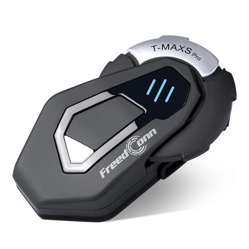 FreedConn Motorcycle Helmet Headset Intercom - Bluetooth Music, FM, Waterproof Moto Helmet Earphones & Intercom System