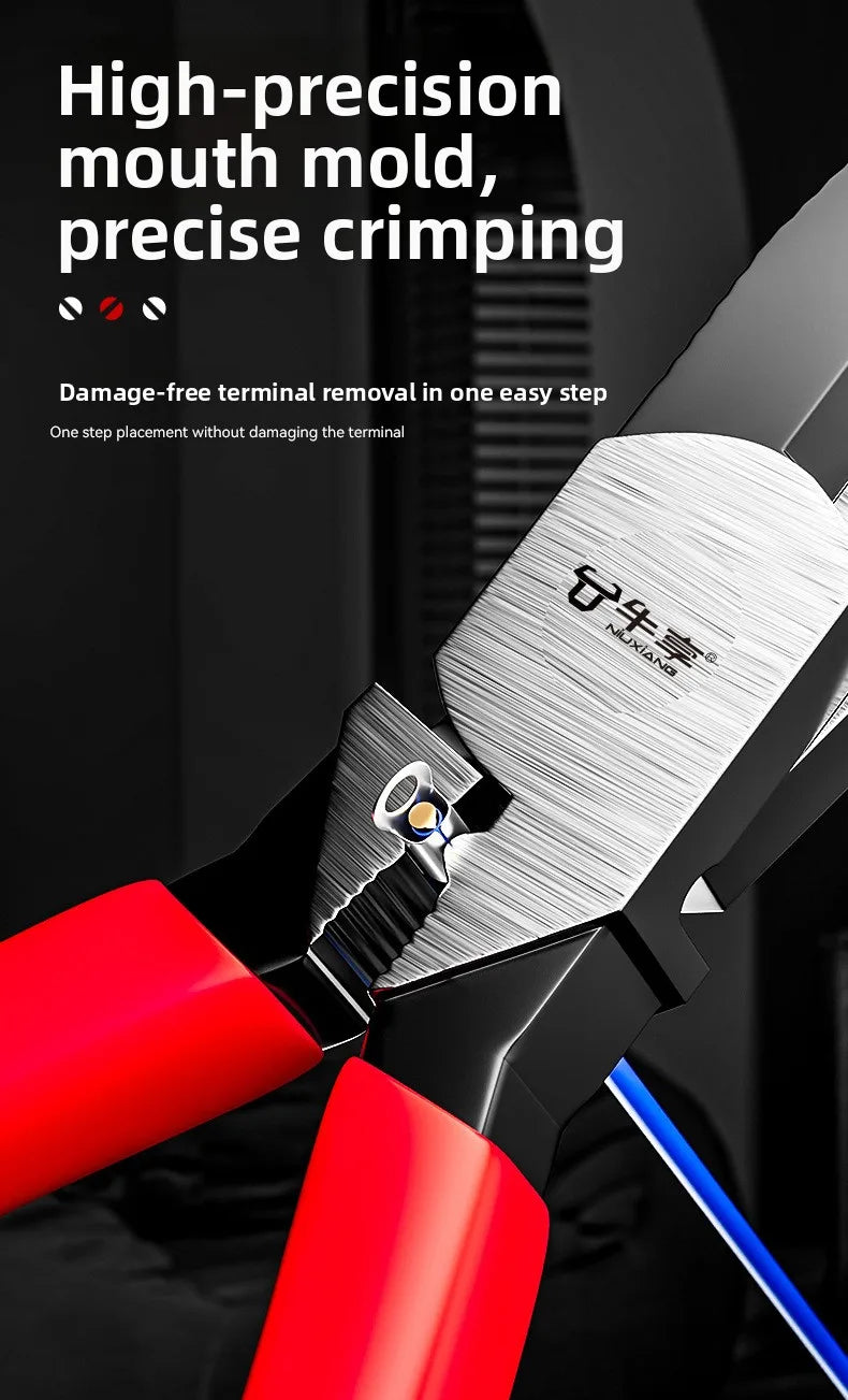 Industrial-Grade Sliding Tooth Screw Pliers - Multifunctional Water Pipe Maintenance Tool