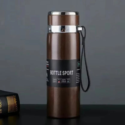 1L Stainless Steel Thermal Water Bottle – Vacuum Insulated Thermos Flask for Hot & Cold Drinks, Coffee & Tea Travel Bottle
