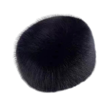 Women’s Winter Fluffy Fur Hat – Thick Warm Faux Fur Ski Cap, Russian Mink Fisherman Style, Windproof