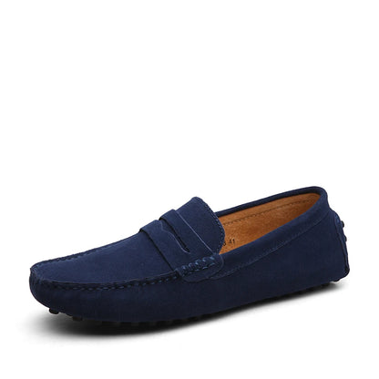 Men's High-Quality Leather Loafers – Casual Moccasins Slip-On Flats, Fashion Driving Shoes, Size 38-49