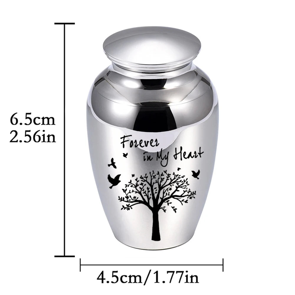 Tree of Life Small Urn for Human Ashes – Mini Keepsake Memorial Urn for Sharing Ashes