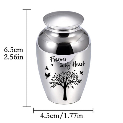 Tree of Life Small Urn for Human Ashes – Mini Keepsake Memorial Urn for Sharing Ashes