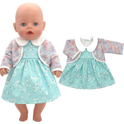 18-Inch American Girl Doll Clothes – Coat, Tights & Pants Outfit for Newborn & Baby Dolls