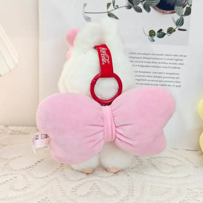 Labubu Plush Doll Costume Set — Oversized Bow & Angel Wings Design | Trendy Cartoon Outfit Accessories for Party Wear & Gift