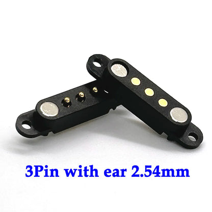 2A DC Magnetic Pogo Pin Connector Set - 2Pin 3Pin 4Pin 5Pin Spring Loaded Male Female Power Socket for Electronics Projects