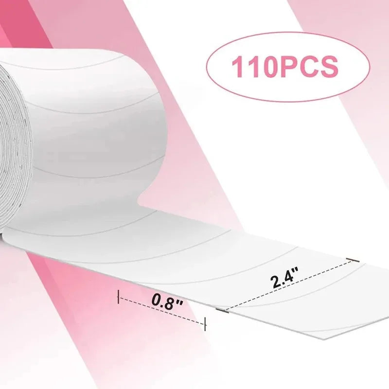 110 Pcs Micro Foam Eyepad | Painless Lash Supplies & Under Eyelash Tape | Easy-Remove PE Foam Eye Patch Stickers
