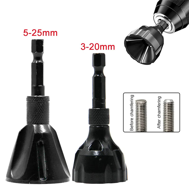 Efficient Deburring & Chamfering Machine: Perfect for Outer Circle Chamfering, Thread Fillet Trimming, Screw & Bolt Drilling Tool