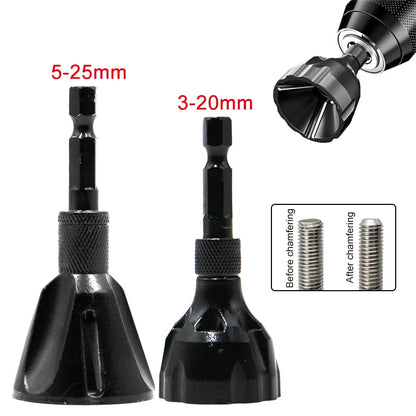 Efficient Deburring & Chamfering Machine: Perfect for Outer Circle Chamfering, Thread Fillet Trimming, Screw & Bolt Drilling Tool