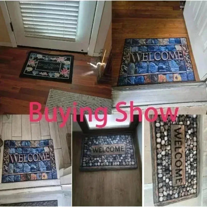 Christmas Dwarf Welcome Door Mat — Festive Holiday Decor & Perfect Christmas Gift for Home Entryways