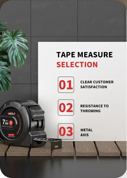 High-Precision Measuring Tools — 3/5/7.5M Waterproof & Anti-Corrosion Tape Measure for Woodworking & Household Use