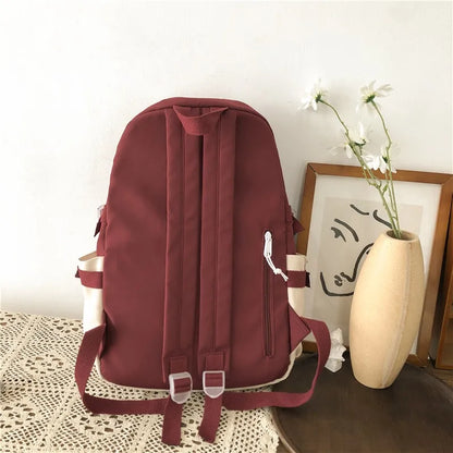 Cute and Functional: Kawaii Women's Waterproof Backpack - School Bag for Teenage Girls, Bookbag Laptop Rucksack, Female Travel Mochila