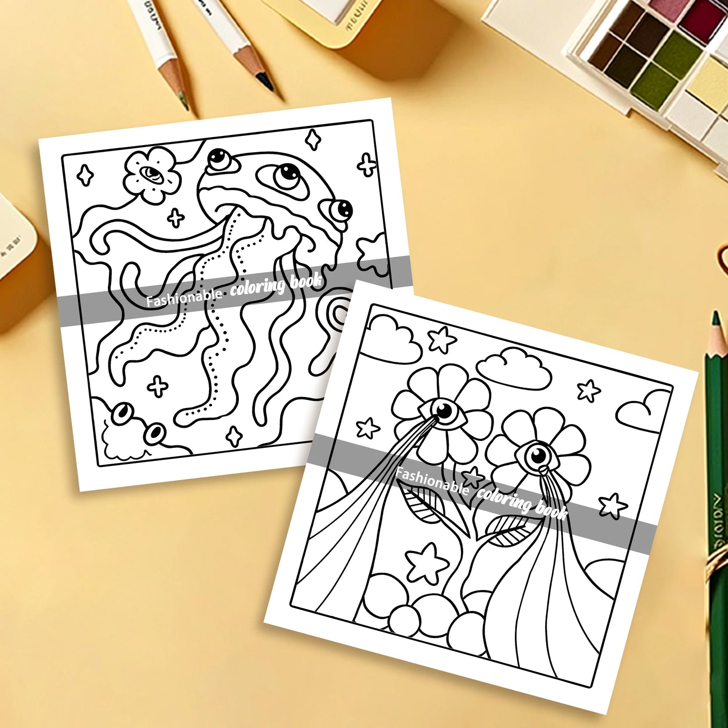 GROOVY Bold Patterns Coloring Book – Cute Adult Drawing Book for Parties & Birthdays