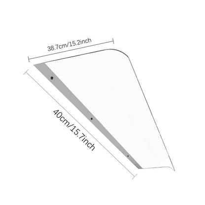 Transparent Outdoor Window & Door Awning – Patio Canopy with UV Protection for Garden, Windows & Patios