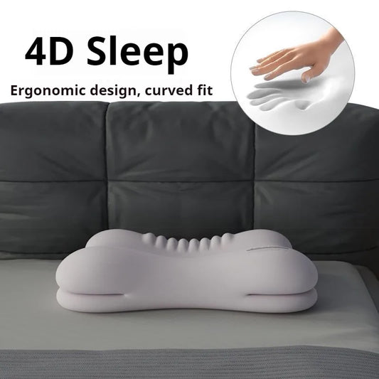 Ergonomic Memory Foam Neck Support Pillow for All Sleep Positions with Deep Sleep & Pain Relief Design