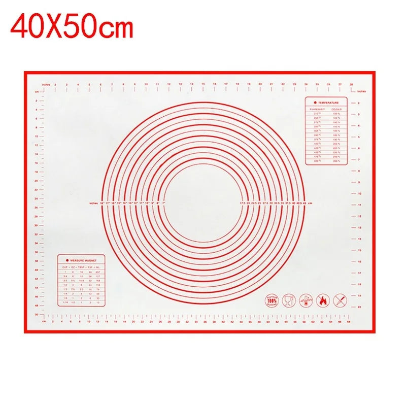 UNTIOR Silicone Baking Mat – Non-Stick Kneading & Dough Mat for Pizza, Cake, and Cooking Bakeware