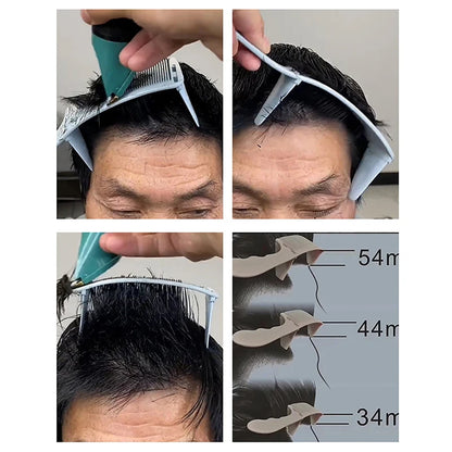 New Style Professional Barber Hair Cutting Curved Positioning Comb - Adjustable S Arc Design Hair Clipper Comb - Hairdresser Tools