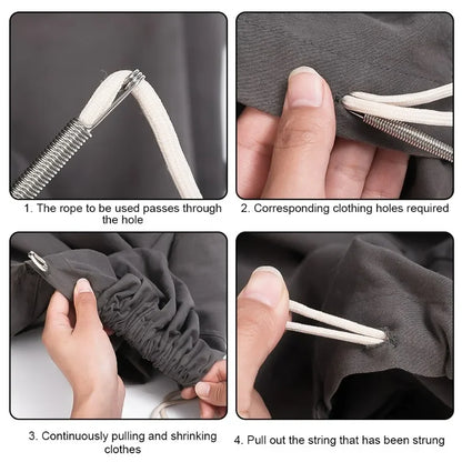10/1PCS Rope & Drawstring Threader Tool — Bendable Spring Clip for DIY Sewing & Multi-Functional Accessories