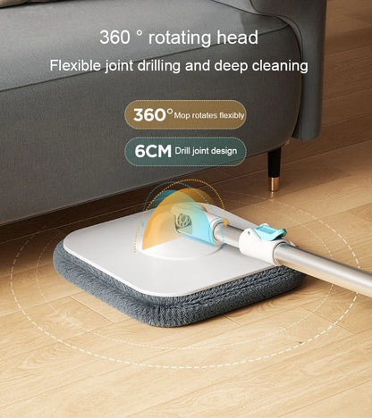 360° Spin Squeeze Mop for Floor Cleaning | Easy-Drain Household Mop with Handle | Home Cleaning Broom & Mop Tool Set
