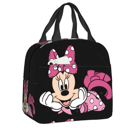 Custom Mickey Mouse Insulated Lunch Bag – Cartoon Thermal Cooler Lunch Box for Kids, Men & Women School Tote