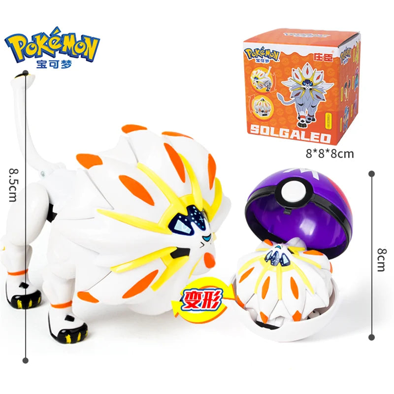 Pokemon Action Figures Set – Pikachu, Gengar, Dragonite, Snorlax & Pokeball Toys