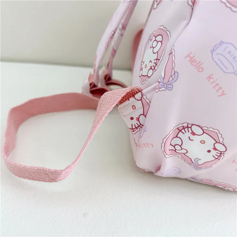 Anime Cartoon Kuromi, Melody & Cinnamoroll Backpack – Kawaii Canvas Schoolbag for Boys & Girls, Hello Kitty Fashion Kids Backpack