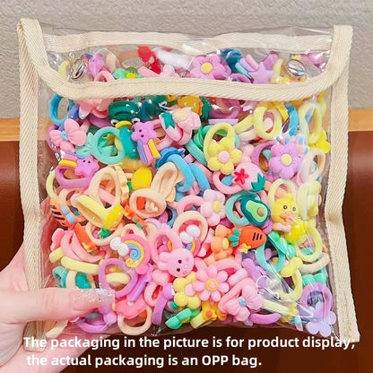 Children’s Hair Tie Rubber Bands - Gentle Elastic Hair Bands for Baby Girls and Little Girls