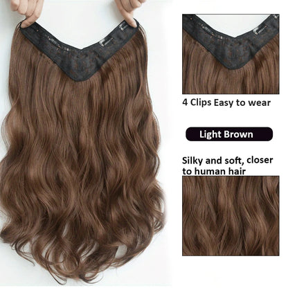 Invisible Long Wave Synthetic Hair Extensions – Fuller, Natural-Looking Strands for a Confident Hairstyle Design