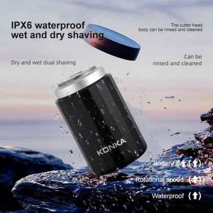2024 New Type-C Rechargeable Mini Electric Shaver – Waterproof, High-Speed, Long-Endurance Wet & Dry Shaving Device