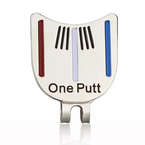 Golf Ball Marker with Hat Clip – Magnetic Alloy Marker, Tiger Putter Flog Glass & Lucky Clover Gift for Golfers