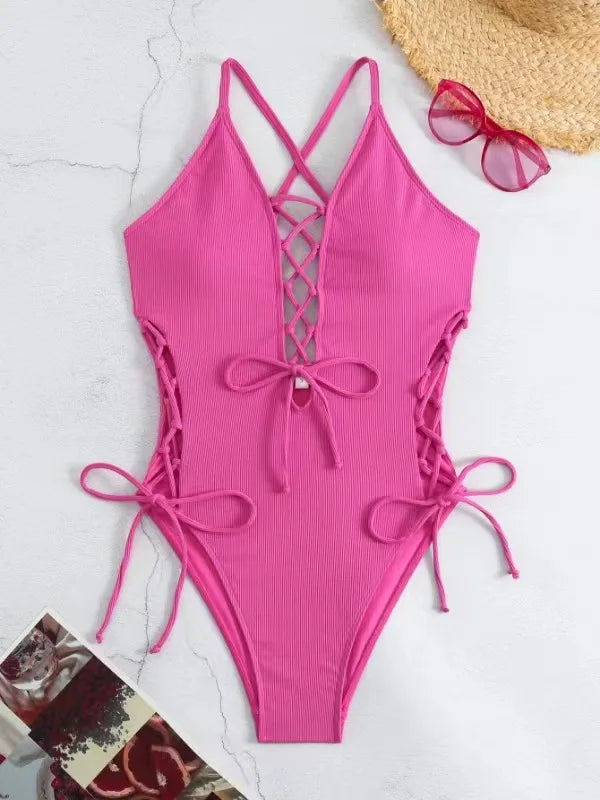 Women’s Floral Tankini Swim Set - Adjustable Strap Vest Top & Drawstring Shorts Bikini Beachwear for Summer