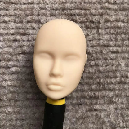 Poppy Blank Face Doll Heads — 1/6 DIY Crafting Parts in Super White, Coffee, Pink & Beige Skin for Doll Making