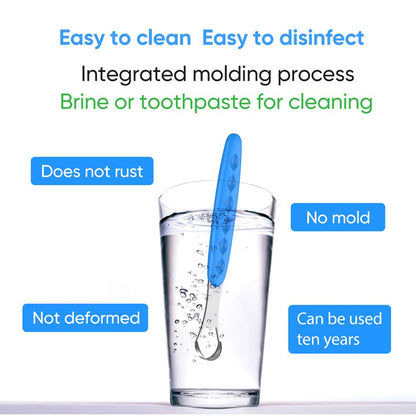 Portable Stainless Steel Tongue Cleaner – Color Tongue Scraper for Bad Breath and Oral Hygiene Care