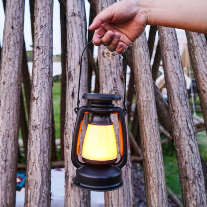 USB Rechargeable Camping Light - Portable Lanterns for Hanging Tent - 3000-5000K Stepless Dimming with Solar Charging