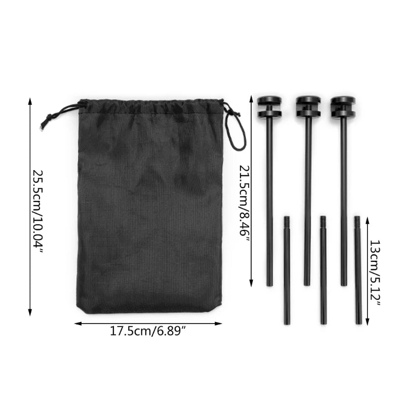Detachable Grill Tripod Stand : Aluminum Alloy Vertical Barbecue Bracket for Outdoor Griddle Grill - Portable BBQ Accessory