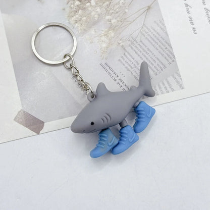 Tralalero Tralala Keychain - Tungtung Sahur Brainrot Figure Charm for Keys, Bags, and Gifts