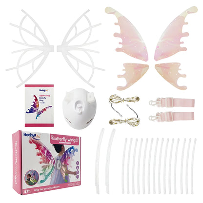 Moving Luminous Music Elf with Butterfly Wings – Indoor/Outdoor Back Decoration Toy Gift (No Battery Included)"