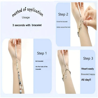 Jewelry Helper Bracelet Tool – Fastening & Unfastening Aid for Clasps, Hooks, Zippers, and Crafts