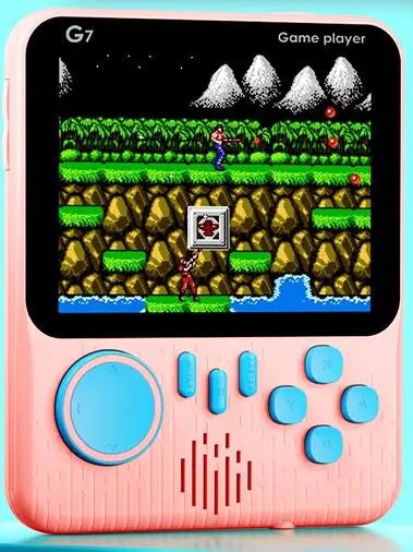 G7 Retro Handheld Game Console - 3.5-Inch HD Screen with 666 Built-In Games & TV Support