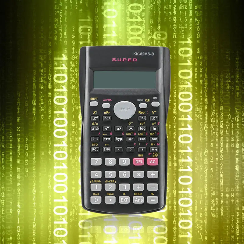 240-Function Scientific Calculator – 2-Line Display Portable Student Math Calculator for Teaching, Exams & School Use