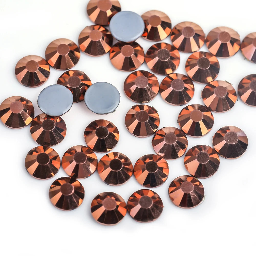 Premium Hot Fix Rhinestones – High Quality Glass Crystal Flatback Iron-On Glitter Rhinestones for Clothing & Crafts