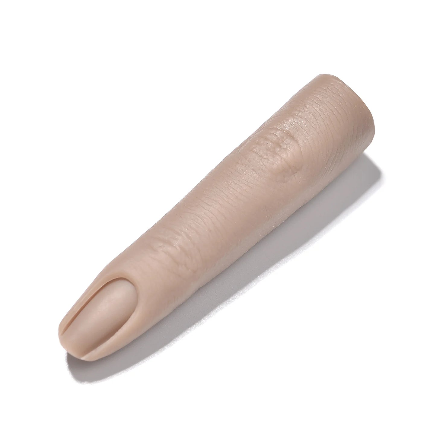 Realistic Silicone Nail Art Practice Finger - Manicure Training & Display Tool